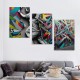 Ulloord Wall Art Posters Canvas Paintings Colorful Pictures for Living Room Home Decor