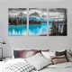 Shangniulu  Mountain Lake Wall Art for Living Room Bedroom Decor Splash Landscape Canvas Pictures Forest Artwork Nature Prints Spirit Island with Monkhead Mountain Mount Warren Maligne Lake