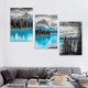 Shangniulu  Mountain Lake Wall Art for Living Room Bedroom Decor Splash Landscape Canvas Pictures Forest Artwork Nature Prints Spirit Island with Monkhead Mountain Mount Warren Maligne Lake