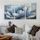 Shangniulu Flower Canvas Wall Art for Living Room Colorful Flower Canvas Painting Wall Decor Abstract Canvas Pictures Floral Artwork for Bathroom Bedroom Living Room Home Office Decor