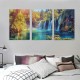 Shangniulu Lake Water Pictures Canvas Wall Art for Living room Bedroom Wall Decor,Waterfall Wall Art Print Paitnings for home Decor,Morden Artwork Sunset Tree Canvas Art