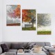 Shangniulu Canvas Prints Wall Art Decor Four Seasons Tree Picture Spring Summer Autumn Winter Tree Painting Artwork for Dining Room Kitchen Home Decor Framed Ready to Hang