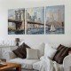 Shangniulu Brooklyn Bridge Wall Art New York Abstract Canvas Cityscape Painting, Colorful NYC Skyline Textured Picture Modern Artwork Framed for Living Room Bedroom Office Home Decor