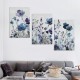 Shangniulu Abstract Flowers Wall Art - Rustic Floral Pictures Painting Prints Decoration Botanical Artwork for Bedroom Living Room Kitchen Home Office