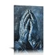 Shangniulu Praying Hands Wall Art Prayer Poster Vintage Famous Painting Framed Wall Hanging Picture Wall Art Renaissance Posters For Home Decor