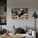 Shangniulu Flag Canvas Wall Art Hanging Picture Home Decor Eagle Wall Decor Artwork Bedroom Living Room Decoration