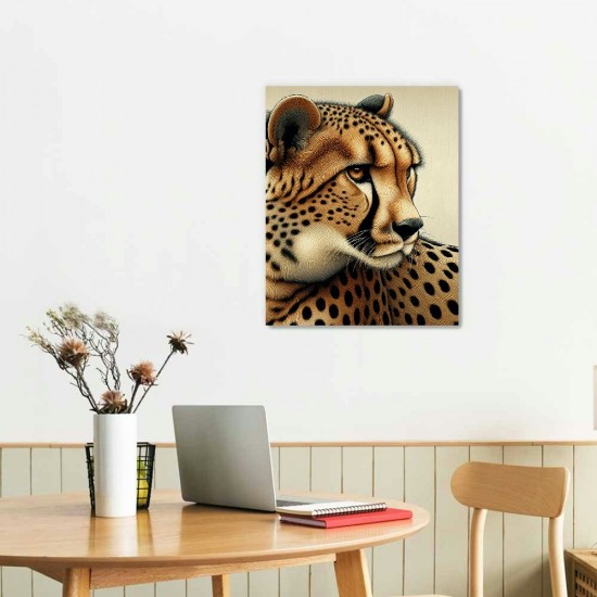 QKZF Canvas Prints Wildlife Animal Wall Art Pictures Artwork for Bathroom Bedroom Office Living Room Paintings Decorations Ready to Hang