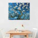 QKZF Modern Floral Giclee Canvas Prints Oil Paintings Flowers Pictures on Canvas Wall Art Ready to Hang for Bedroom Home Decorations